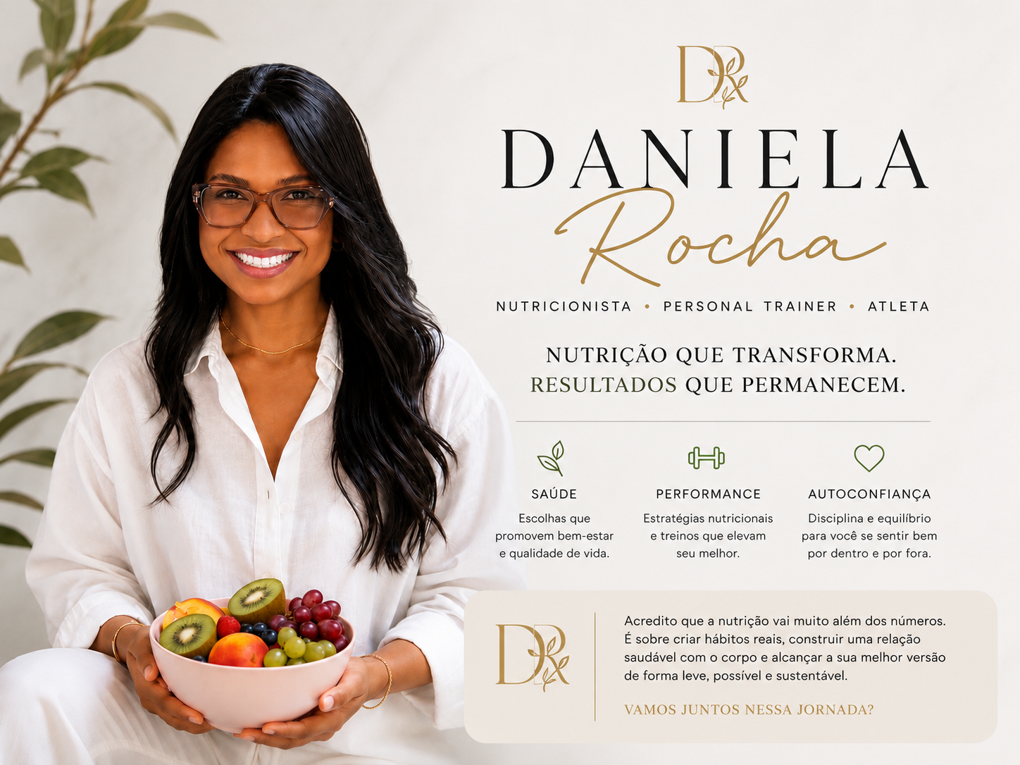 Daniela Rocha — Nutricionista, Coach, Personal Trainer